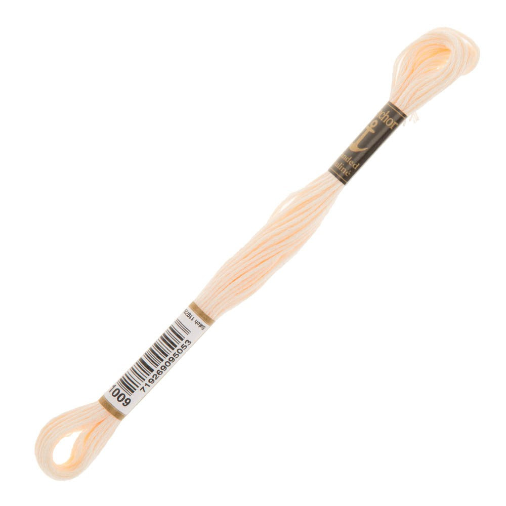 Stranded Embrider Thread Anchor Stranded Mouline Embroidery Thread, 8m, Pink - 1009