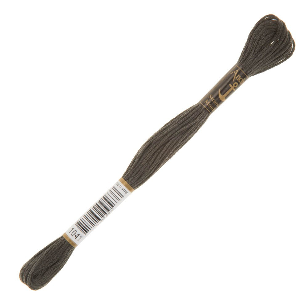 Stranded Embrider Thread Anchor Stranded Mouline Embroidery Thread, 8m, Brown - 1041