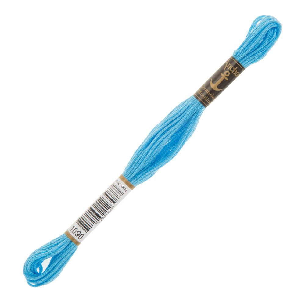 Anchor Stranded Mouline Embroidery Thread, 8m, Blue - 1090