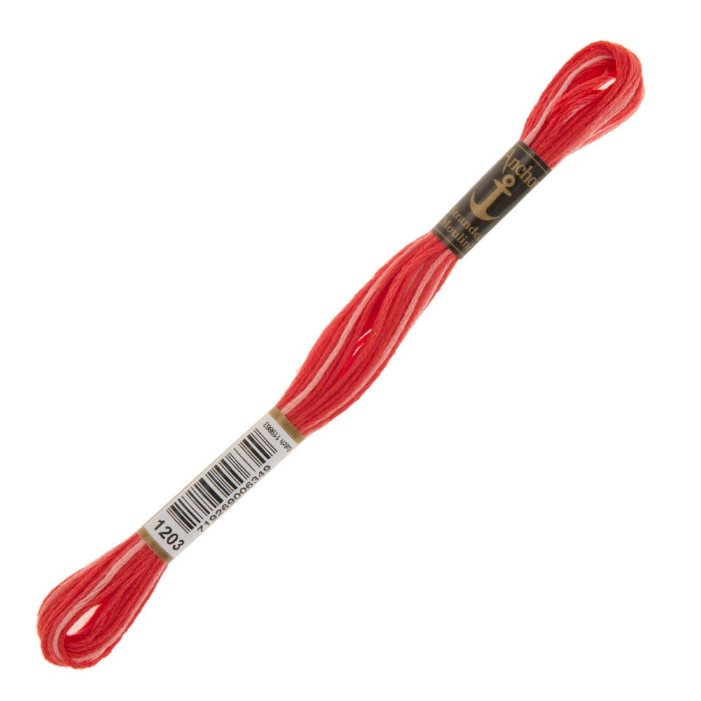 Anchor Stranded Mouline Embroidery Thread, 8m, Variegated - 1203