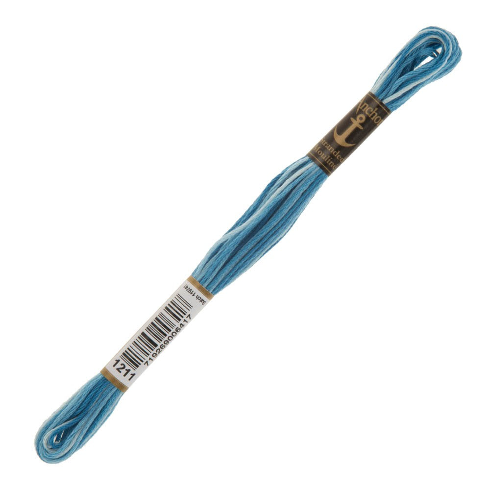 Anchor Stranded Mouline Embroidery Thread, 8m, Variegated - 1211