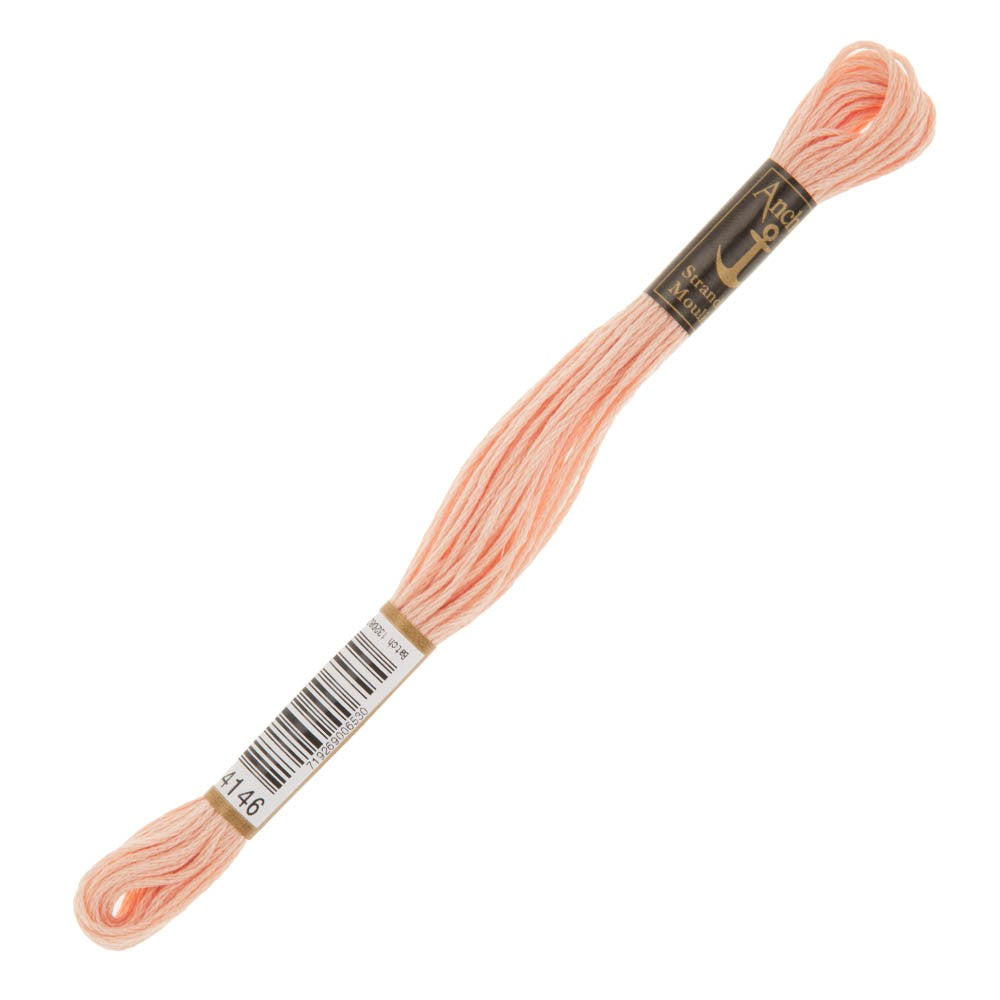 Anchor Stranded Mouline Embroidery Thread, 8m, Pink - 4146