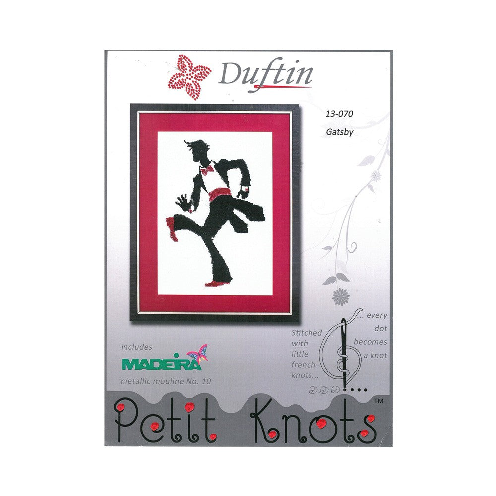 Duftin Petit Knots Gatsby Stamped Embroidery Kit- 13070-AA0361