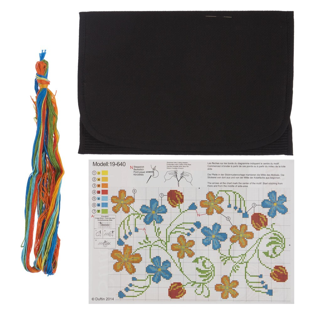 Duftin Stitch-Art Flower Tablet Case Cross Stitch Kit - 19640-AA0364