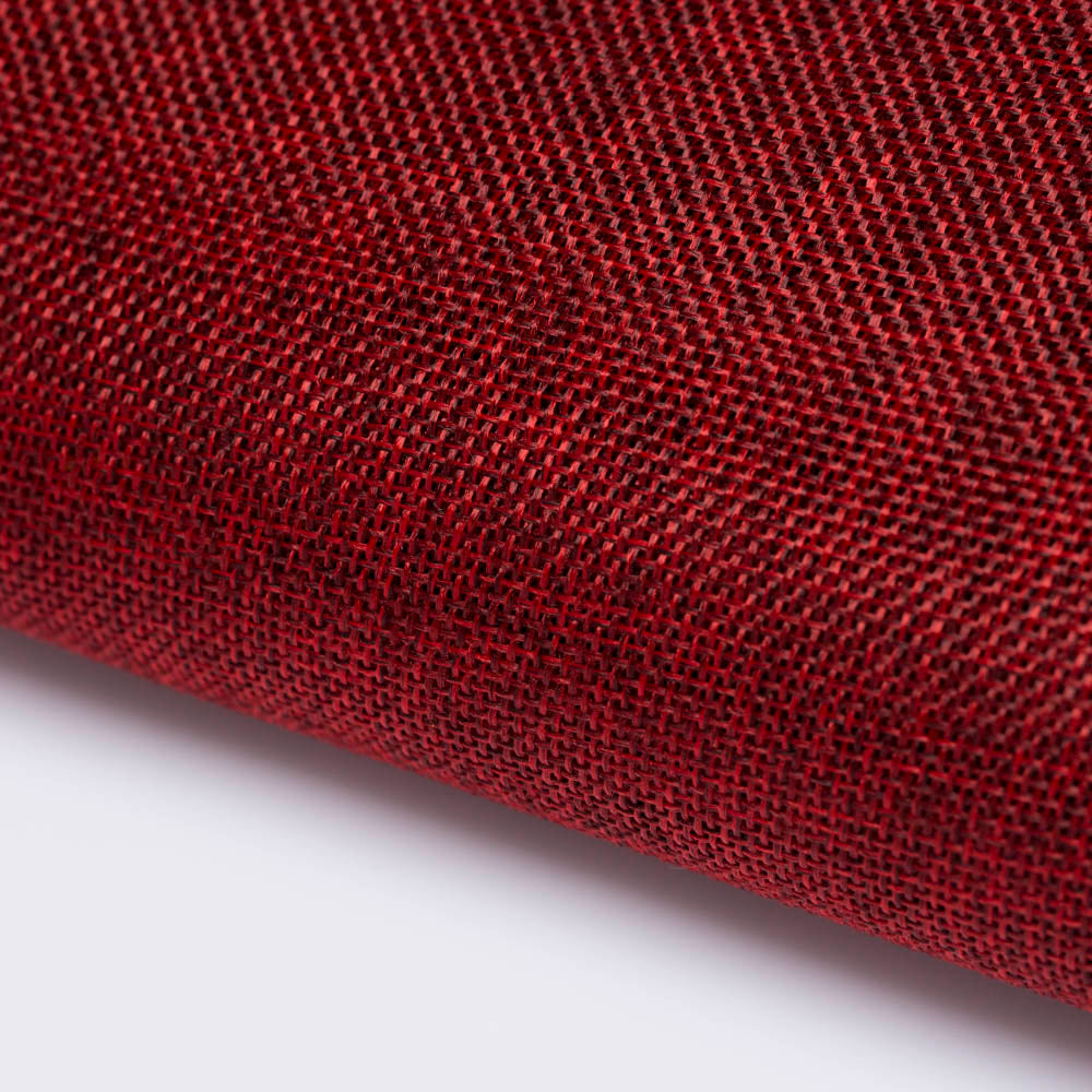 La Mia 100 cm x 1 m Jute Fabric, Claret - J04