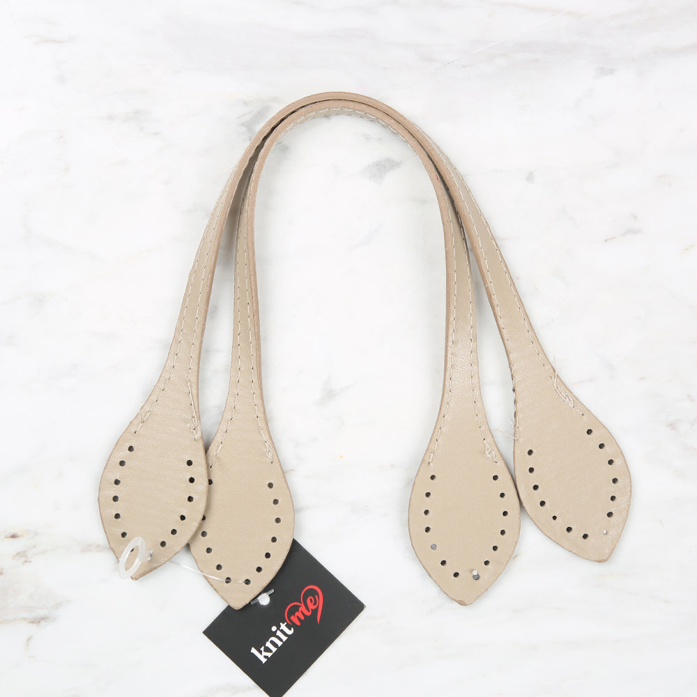 Knitme Dyed Bag Handle 37 cm Beige BA-0057