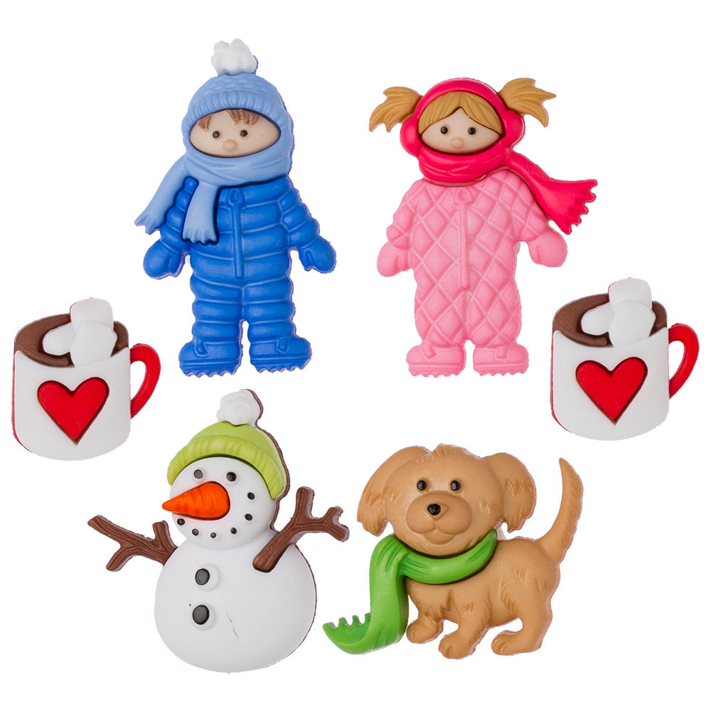 Dress It Up Creative Button Assortment, Fun in The Snow - 8312