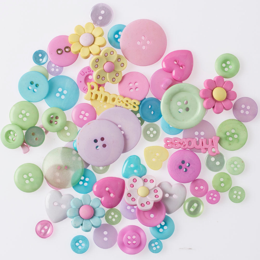 Buttons & Galore Decorative Baby Button, Princess