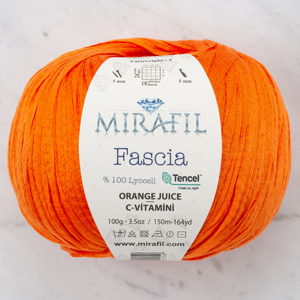 Mirafil Fascia Yarn, Orange Juice - 16