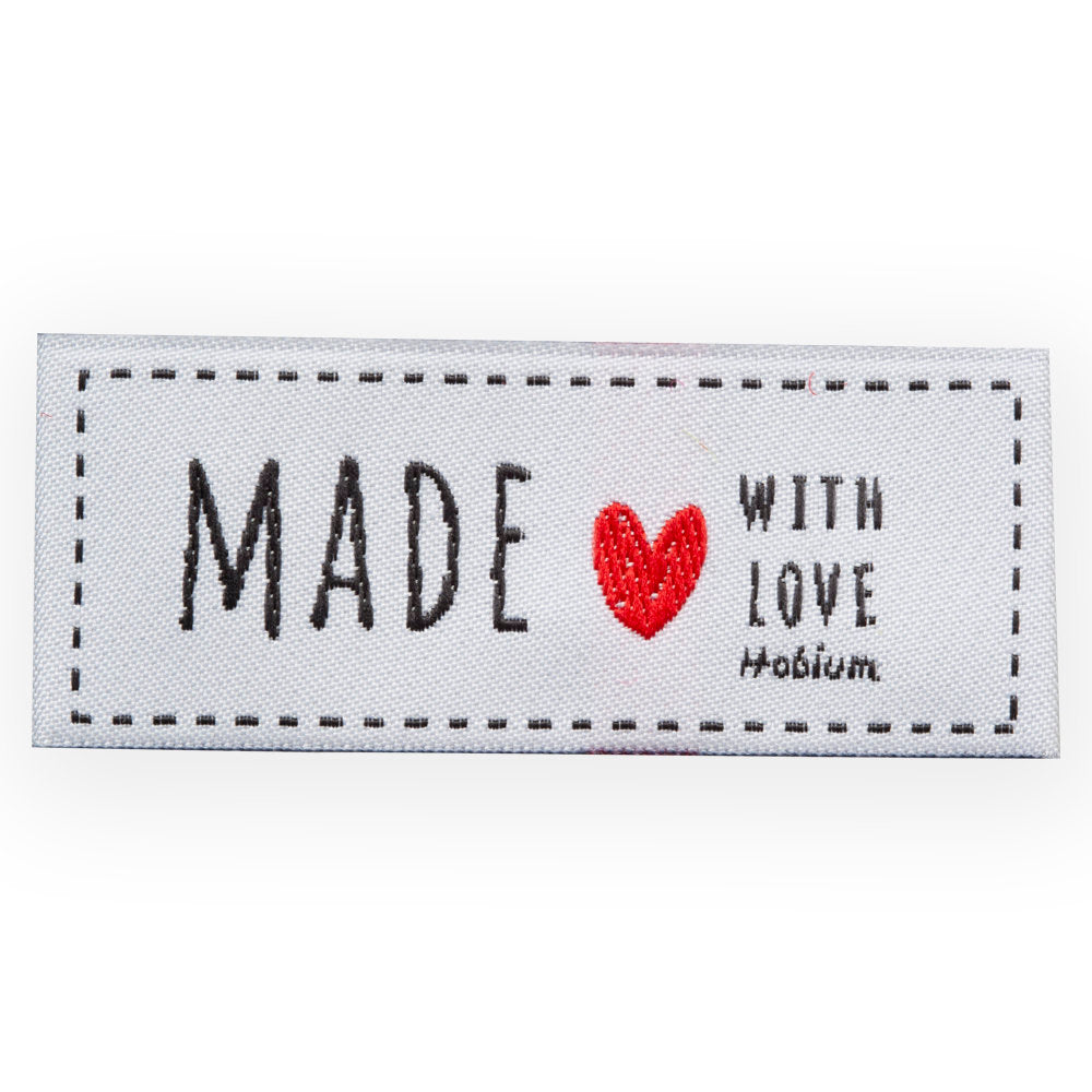 Hobium 10 Pcs "HandMade" Fabric Label