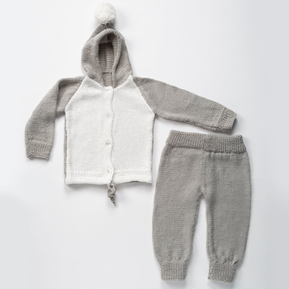 Gazzal Baby Wool Knitting Yarn,  Grey - 817