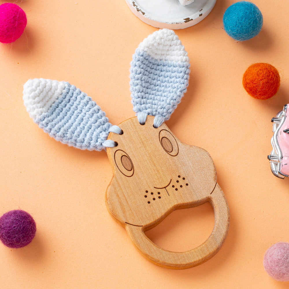 Hobi Baby Dolphin Shaped Organic Wooden Teething Ring - DK002