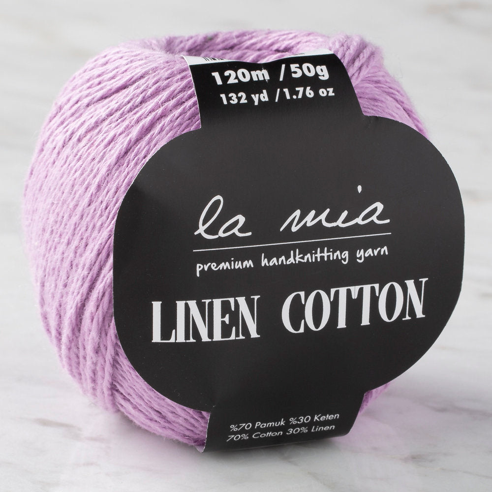 La Mia Linen Cotton Yarn, Purple - L106