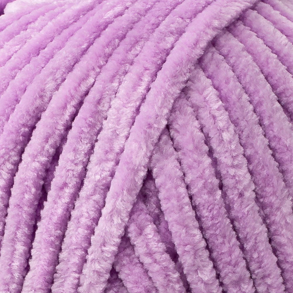 Kartopu Yumurcak Velvet Knitting Yarn, Purple - YMD0004