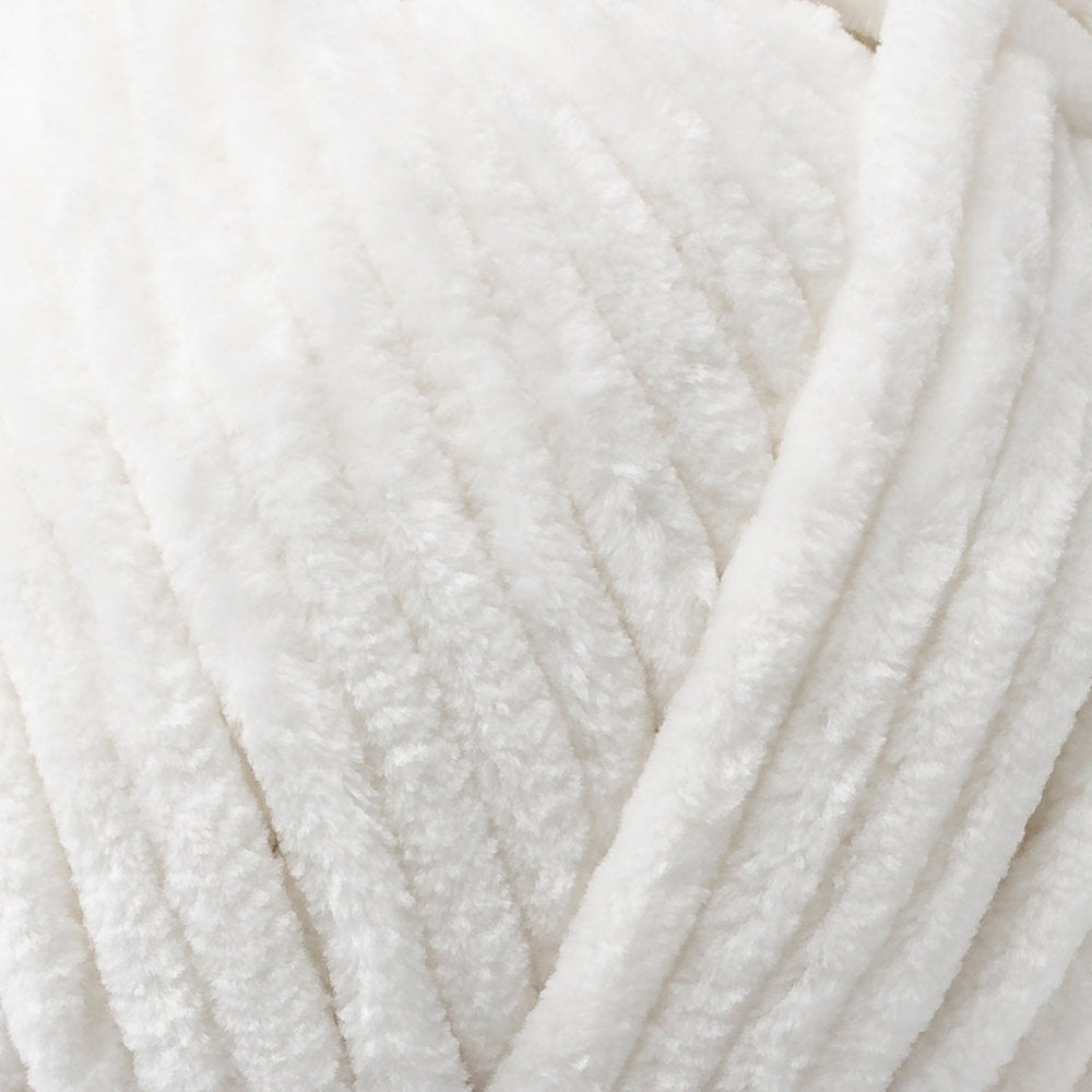 Kartopu Yumurcak Velvet Knitting Yarn, Cream - YMD0018