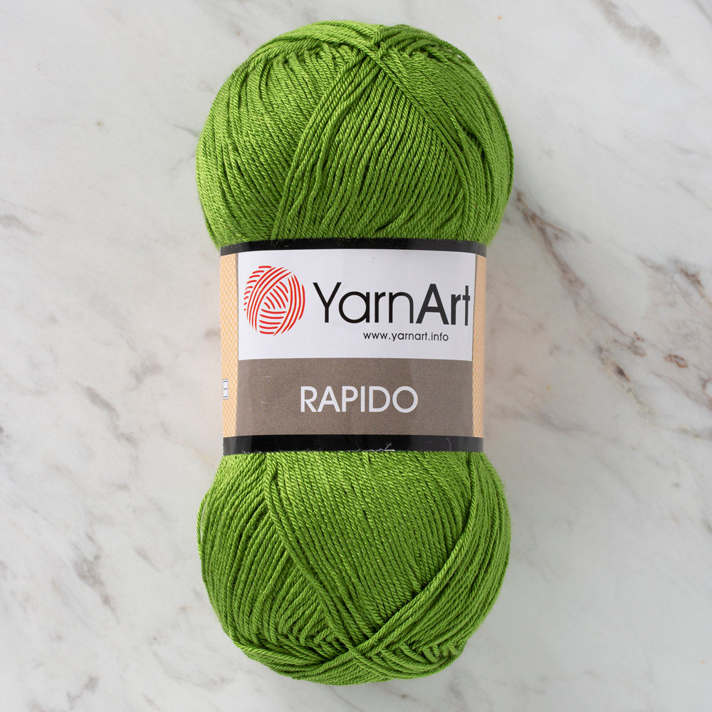 YarnArt Rapido Knitting Yarn, Green - 674
