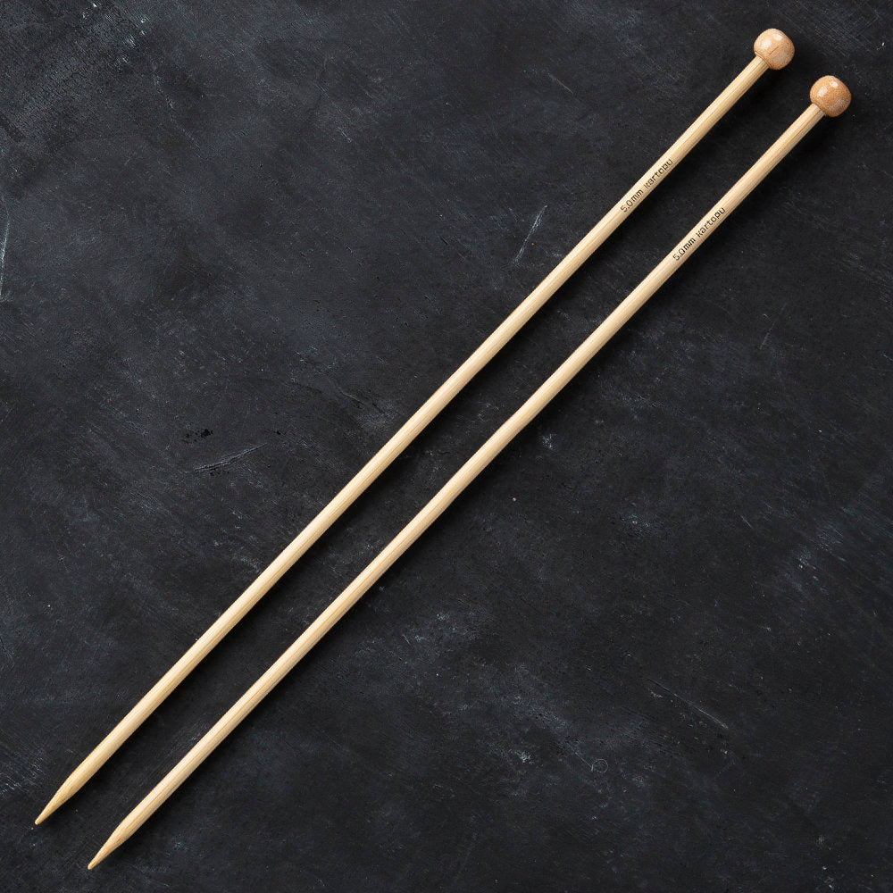 Kartopu Bamboo 33 cm 5 mm Bamboo Knitting Needles