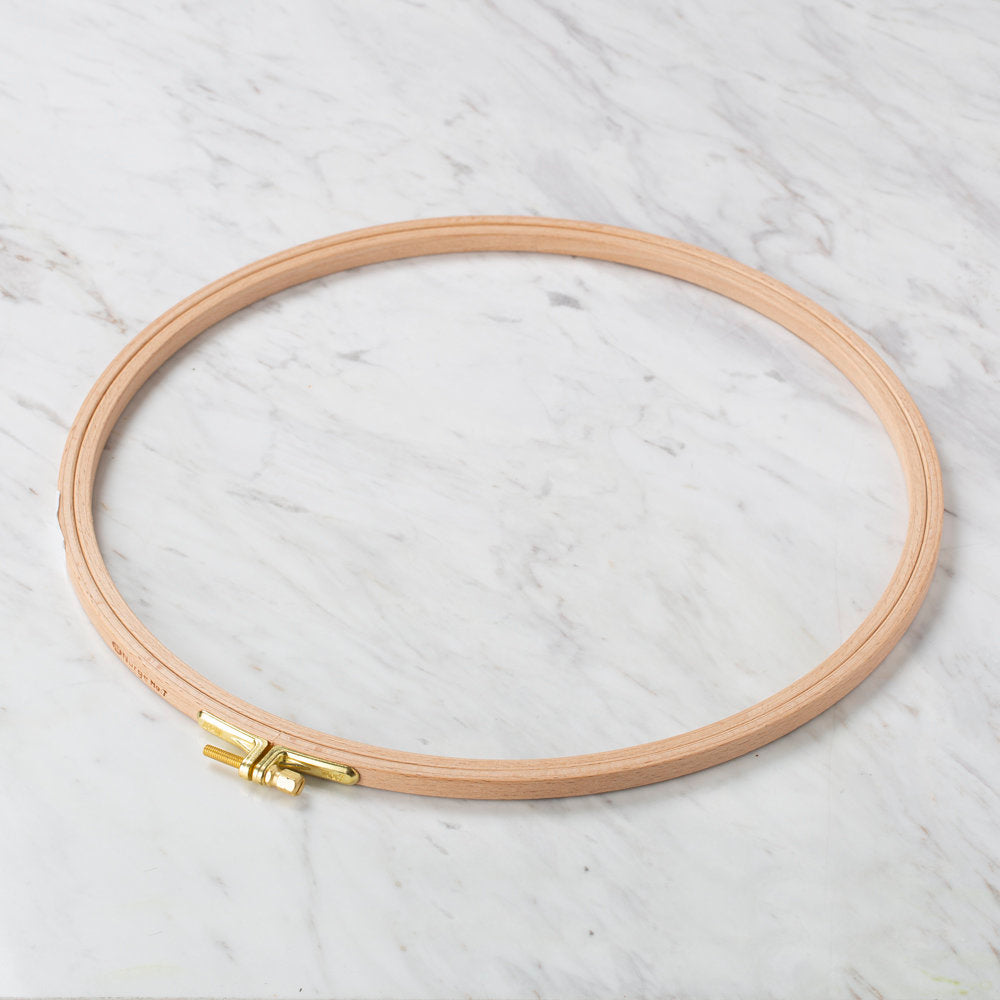 Nurge 8 mm Beech Wood Adjustable Embroidery Hoop - No.7