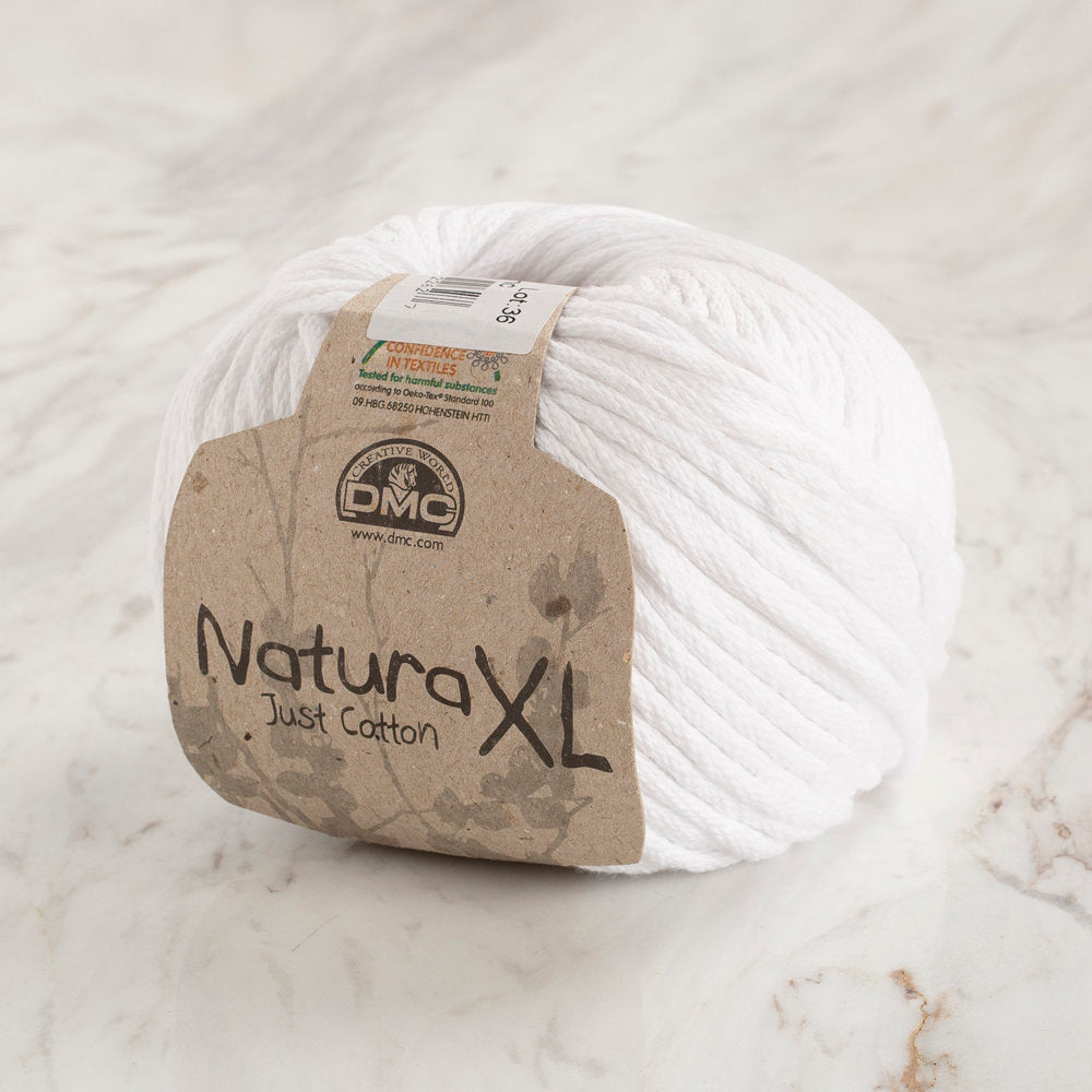 DMC Natura Just Cotton XL Yarn, White - 1