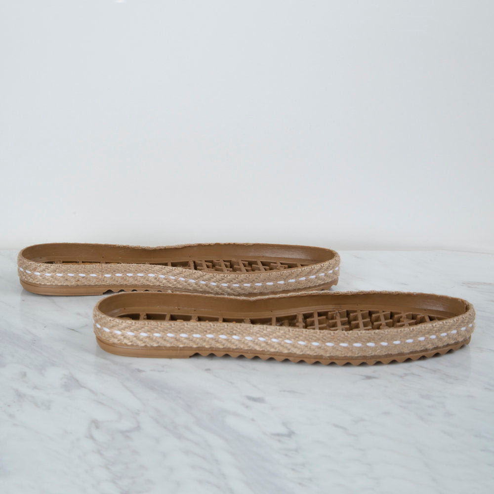 Loren Espadrille / Shoe Sole Straw Size:37 (US 6.5) Brown