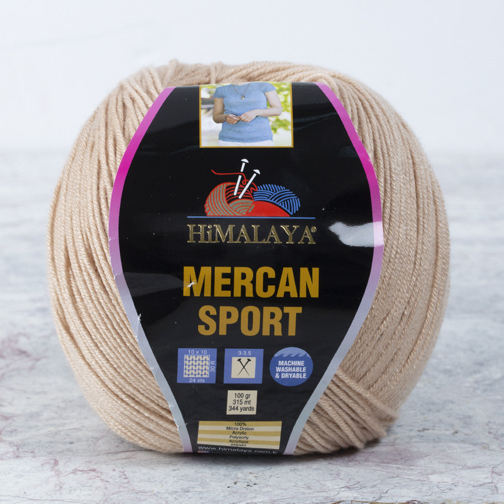 Himalaya Mercan Sport Yarn, Beige - 101-39