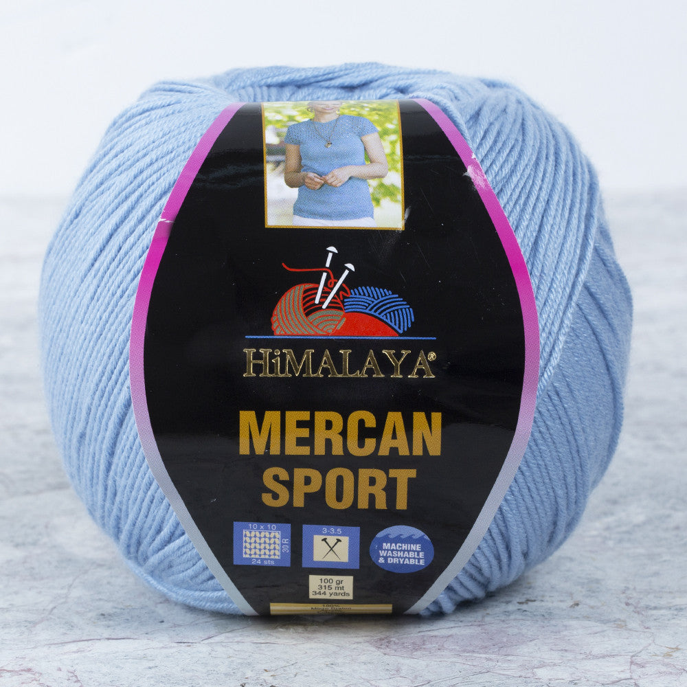 Himalaya Mercan Sport Yarn, Baby Blue - 101-49