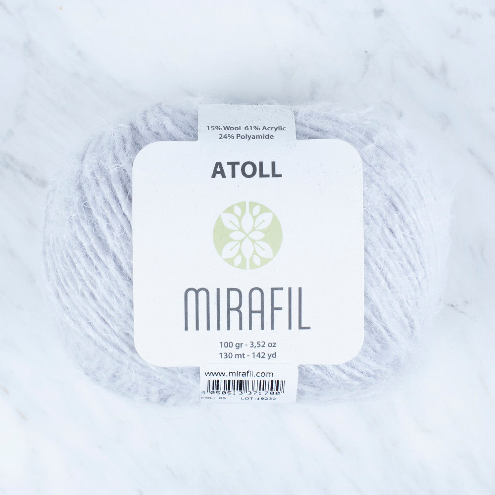 Mirafil Atoll Yarn, Light Grey - 05