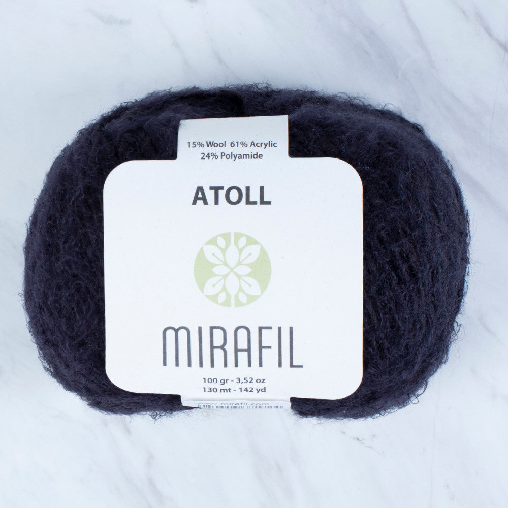 Mirafil Atoll Yarn, Black - 07