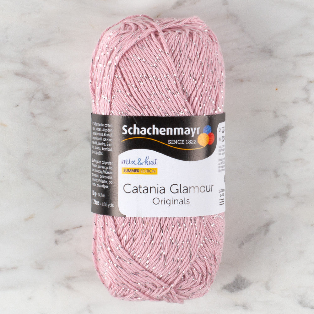 Schachenmayr Catania Glamour 50g Sparkly Yarn, Pink - 00135