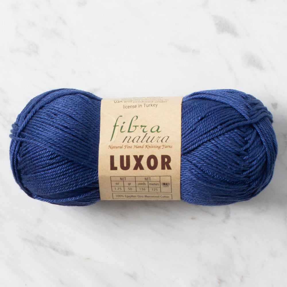 Fibra Natura Luxor Yarn, Dark Blue - 105-39