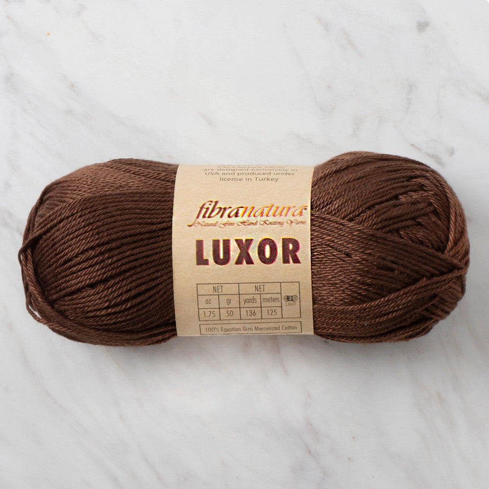 Fibra Natura Luxor Yarn, Brown - 105-22