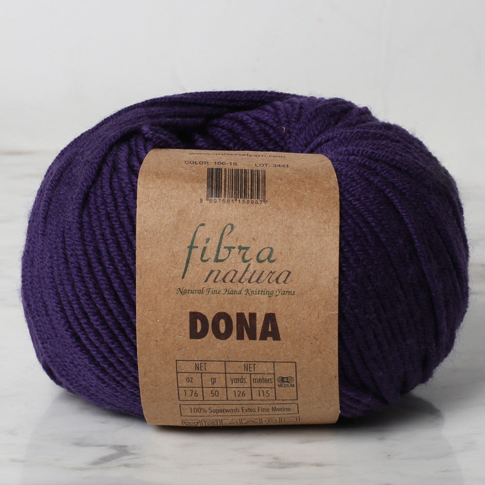Fibra Natura Dona Yarn, Purple - 106-18