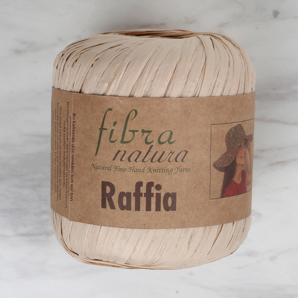 Fibra Natura 40 g Raffia Paper Yarn, Beige - 116-25