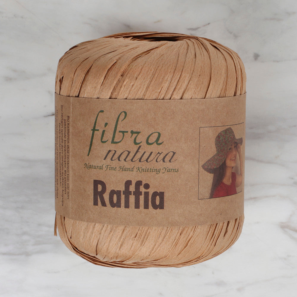 Fibra Natura 40 g Raffia Paper Yarn, Beige - 116-14