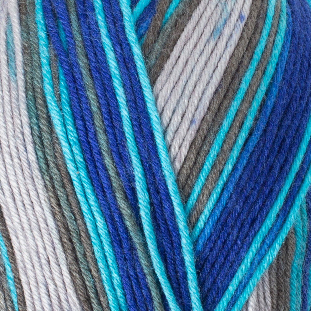 Himalaya Mercan Batik Knitting Yarn, Variegated - 59517