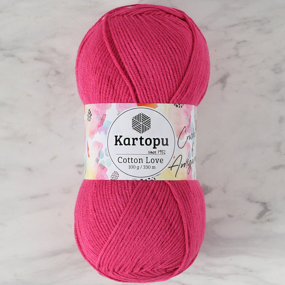 Kartopu Cotton Love Yarn, Fuchsia - K734