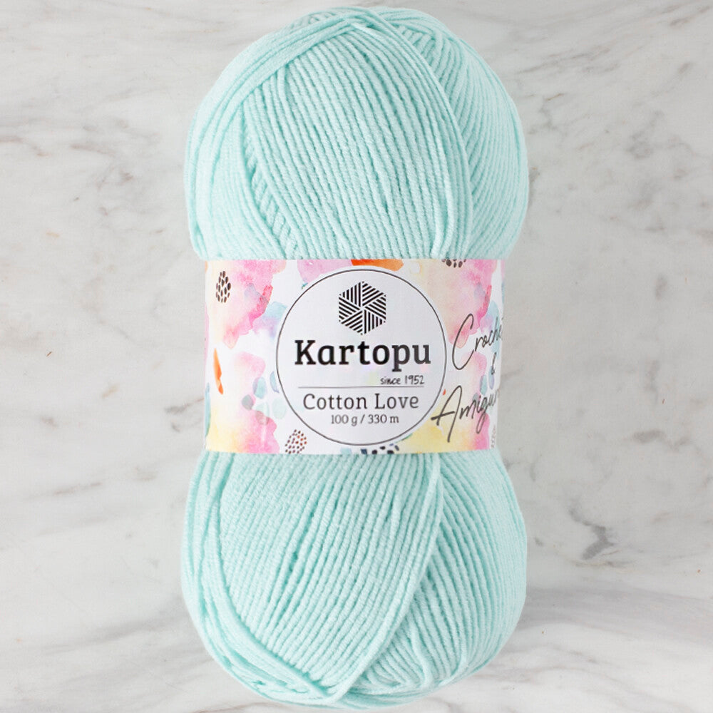 Kartopu Cotton Love Yarn, Mint Green - K547