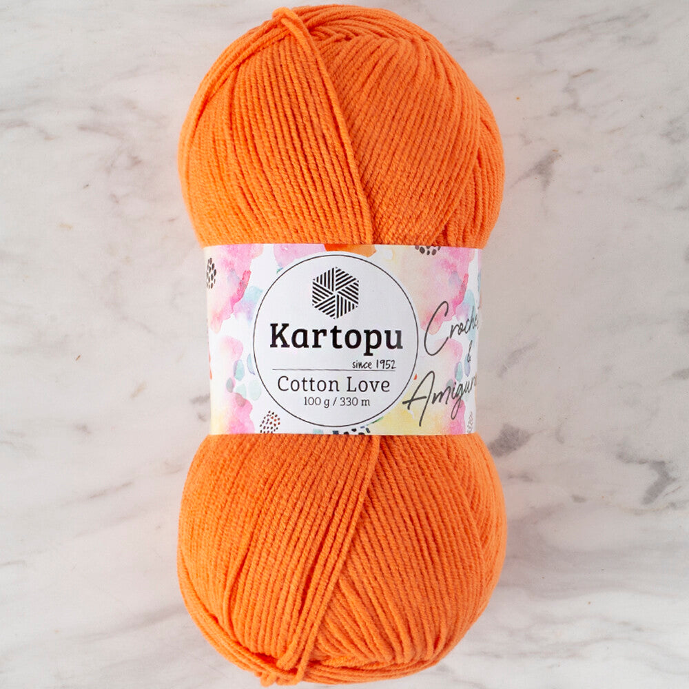 Kartopu Cotton Love Yarn, Orange - K201