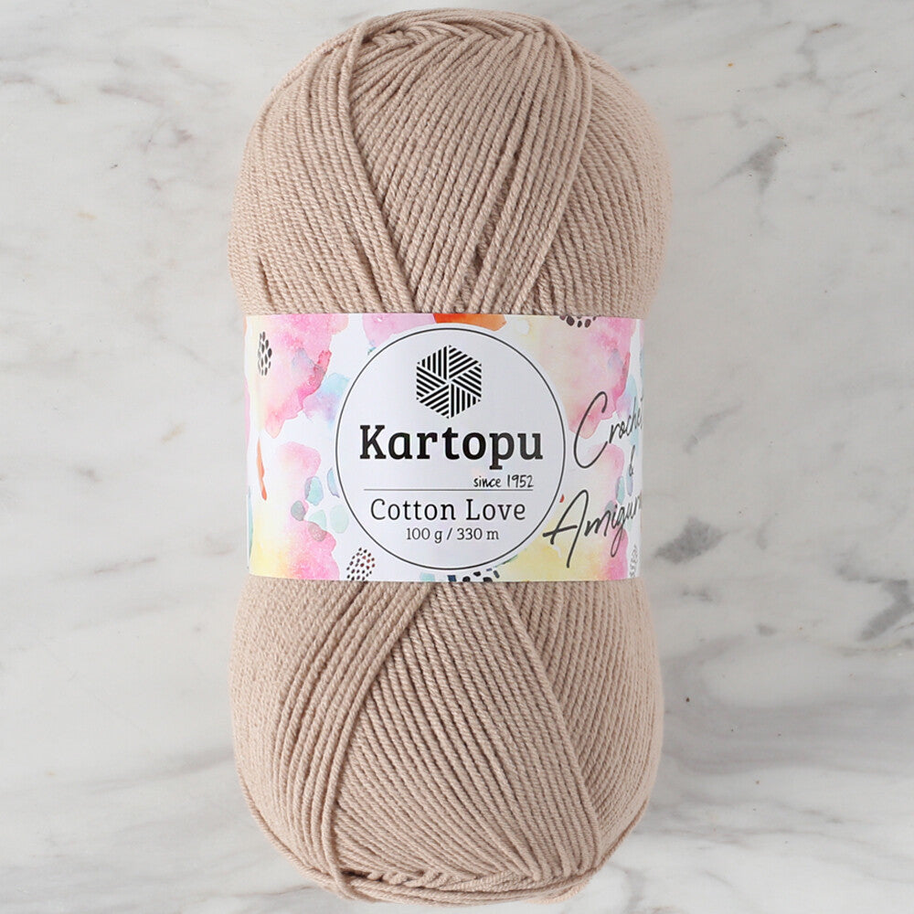 Kartopu Cotton Love Yarn, Beige - K850