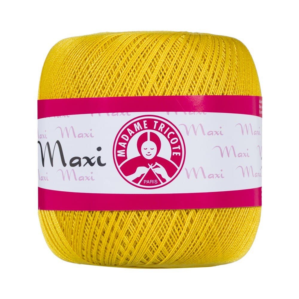 Madame Tricote Paris Maxi Lace Thread, Yellow - 6347