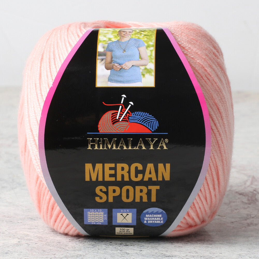Himalaya Mercan Sport Yarn, Pinkish Orange - 101-04