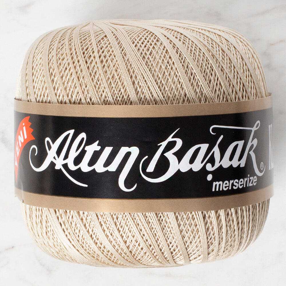 Altınbaşak Klasik No:50 Lace Thread Ball, Dark Beige