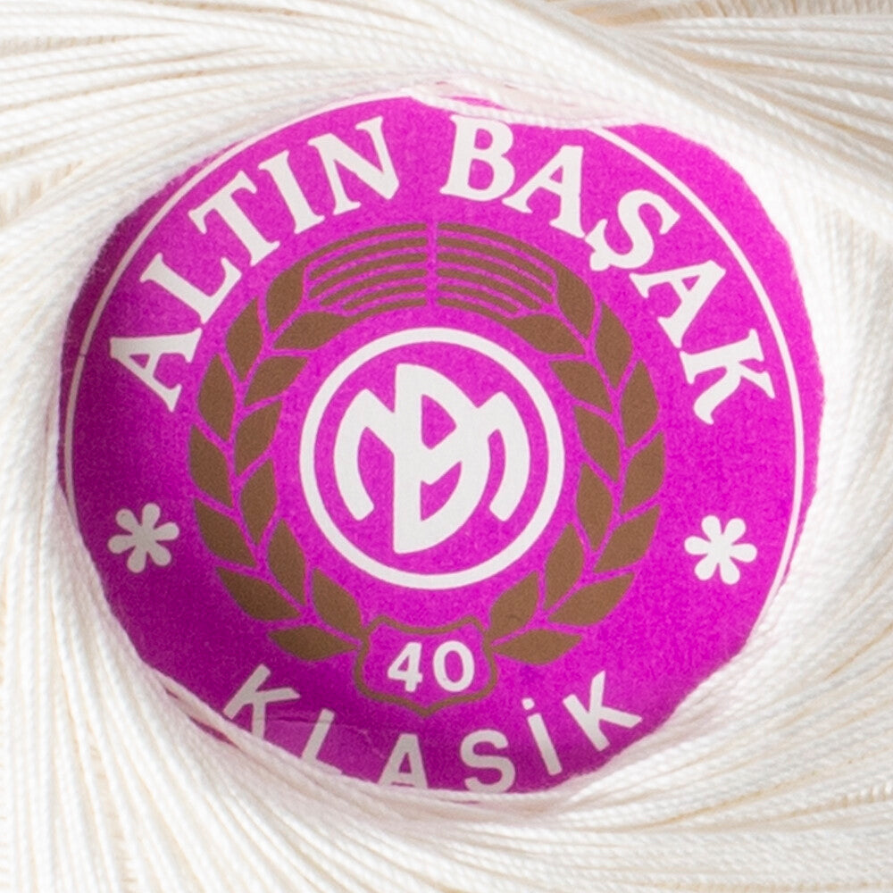 Altınbaşak Klasik No:40 Lace Thread Ball, Cream