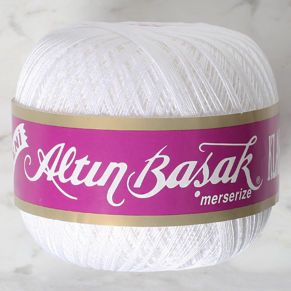 Altınbaşak Klasik No:40 Lace Thread Ball, White