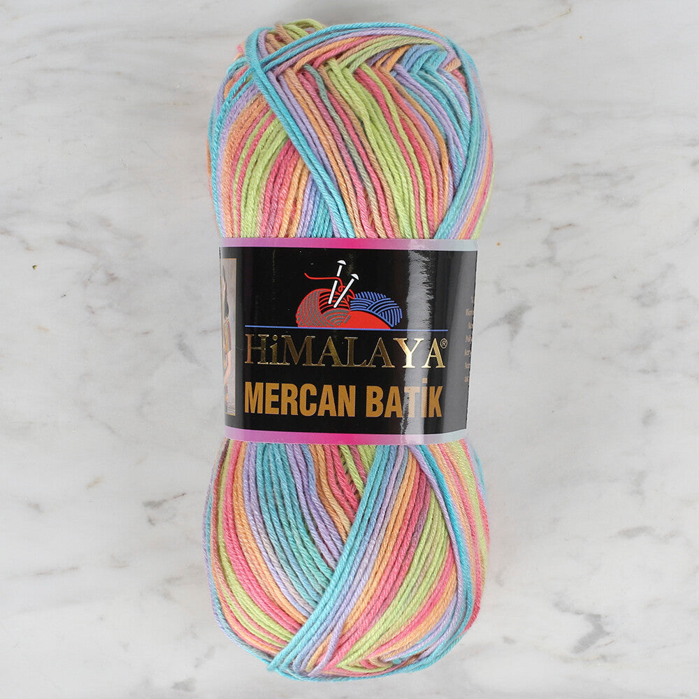 Himalaya Mercan Batik Knitting Yarn, Variegated - 59529