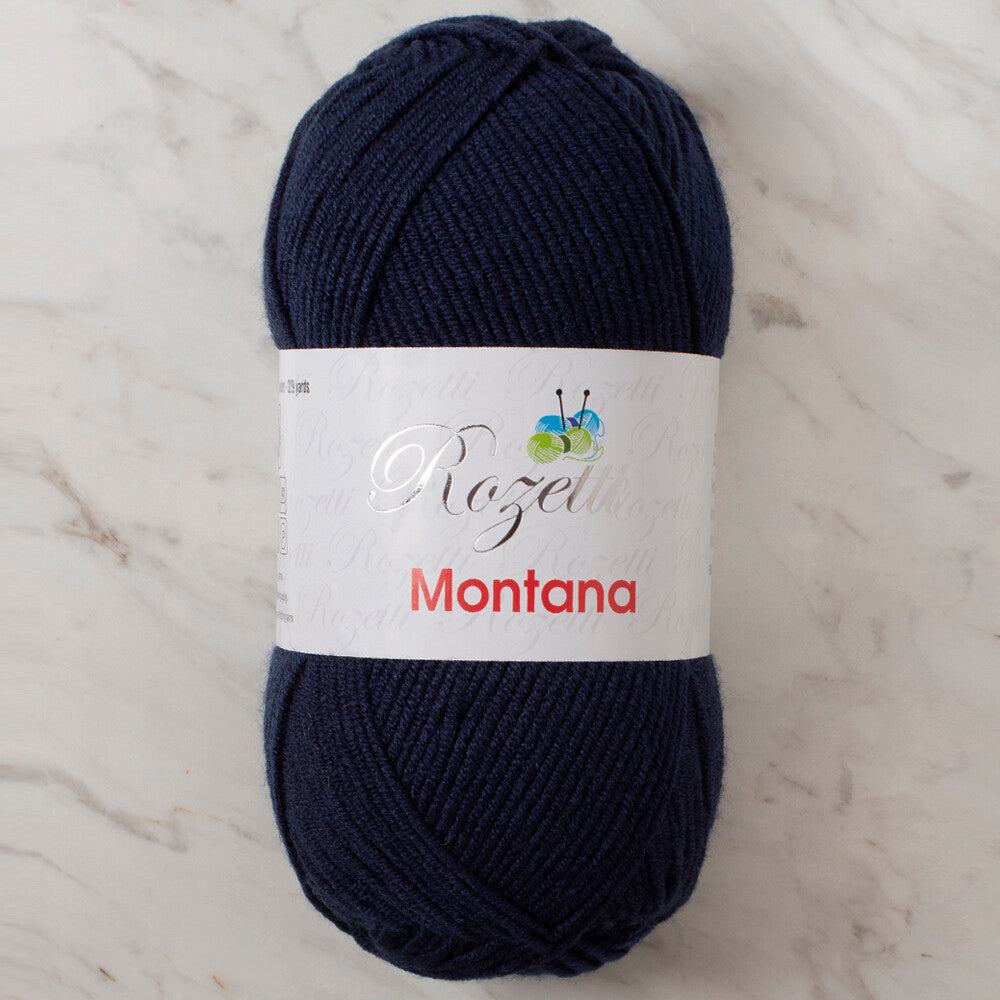 Rozetti Montana Knitting Yarn, Navy Blue - 155-20