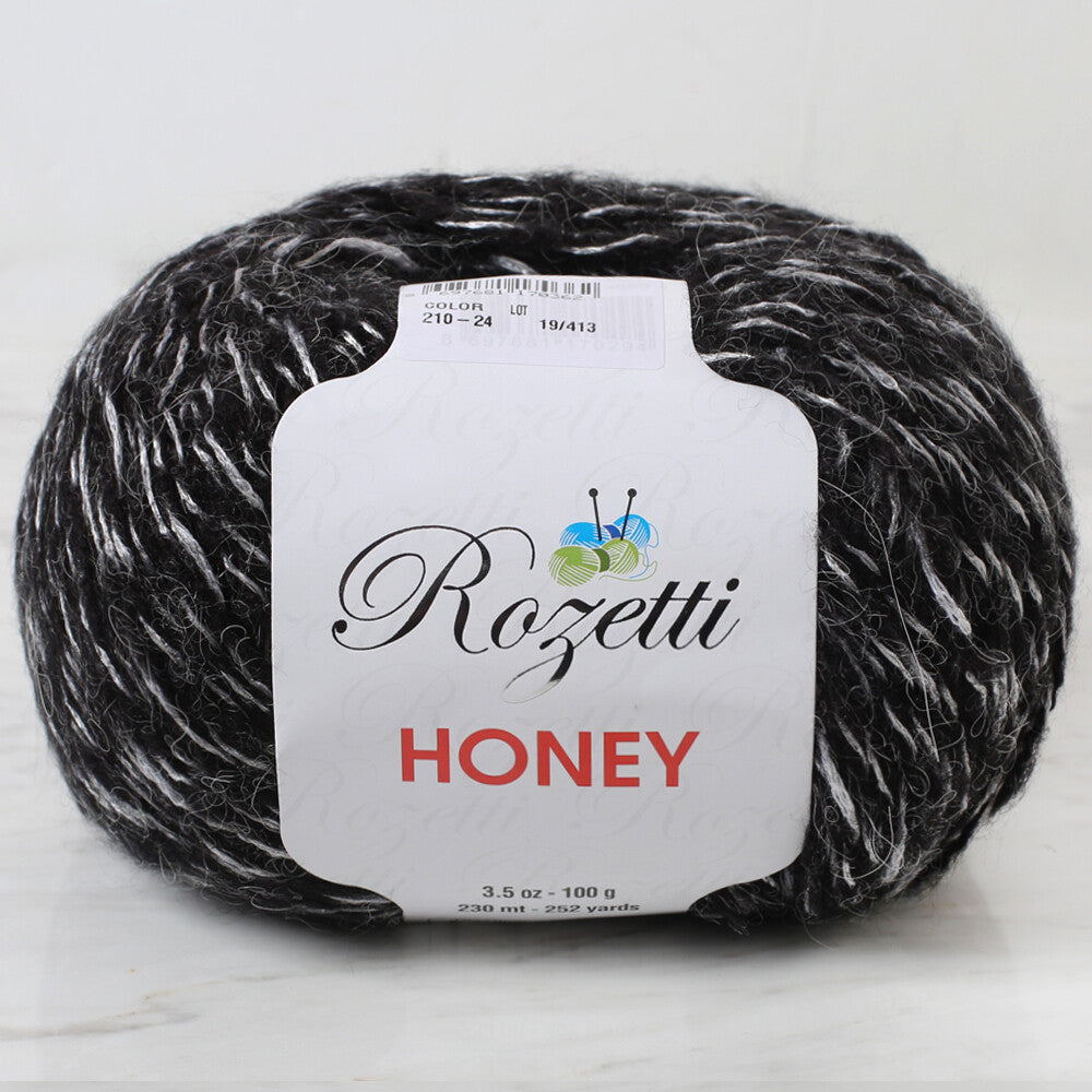 Rozetti Honey Yarn, Sparkly Black - 210-31