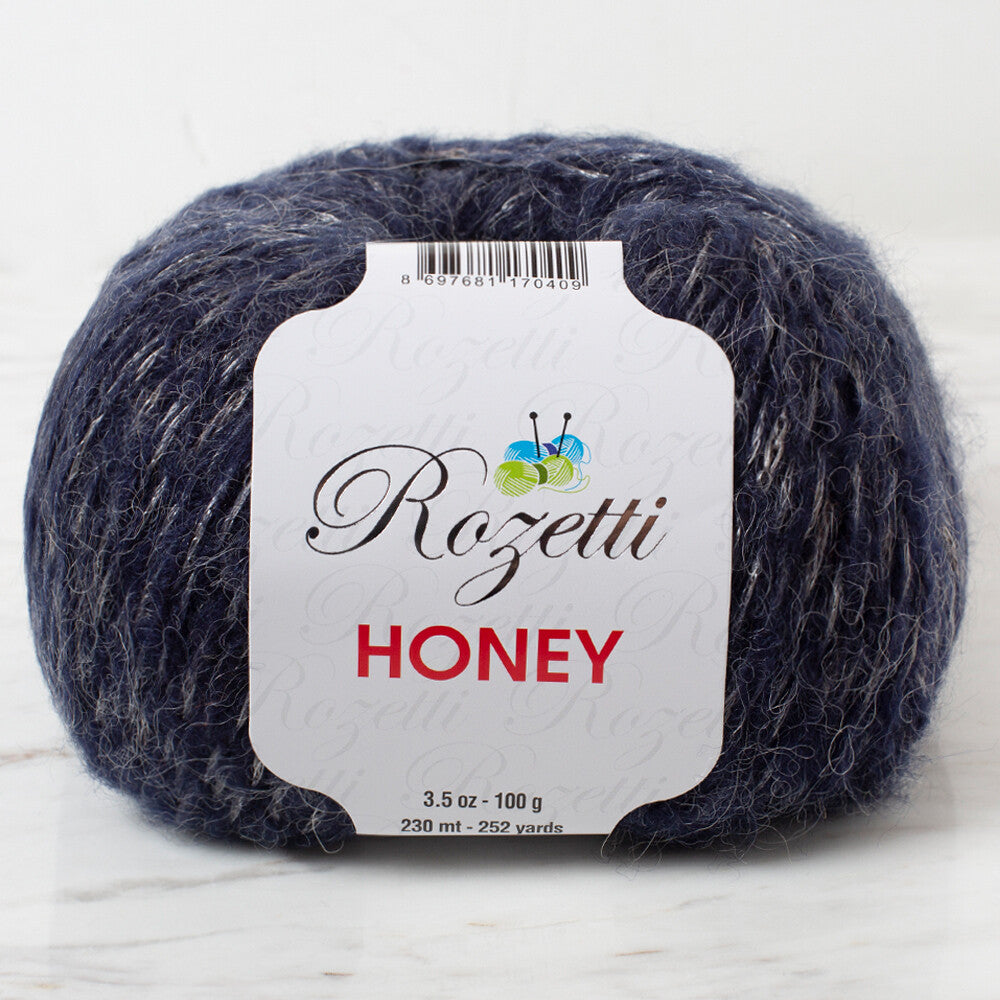 Rozetti Honey Yarn, Sparkly Navy - 210-32