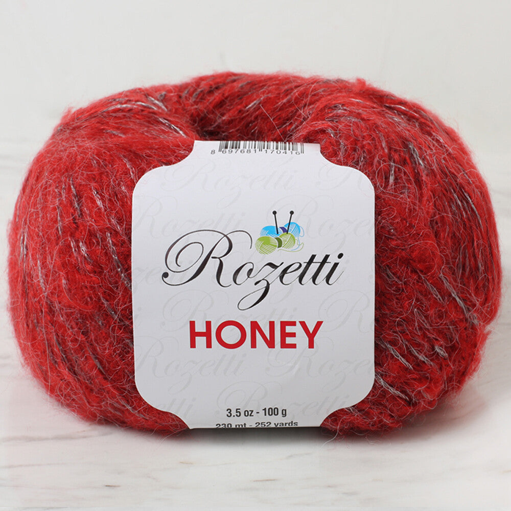 Rozetti Honey Yarn, Sparkly Red - 210-33