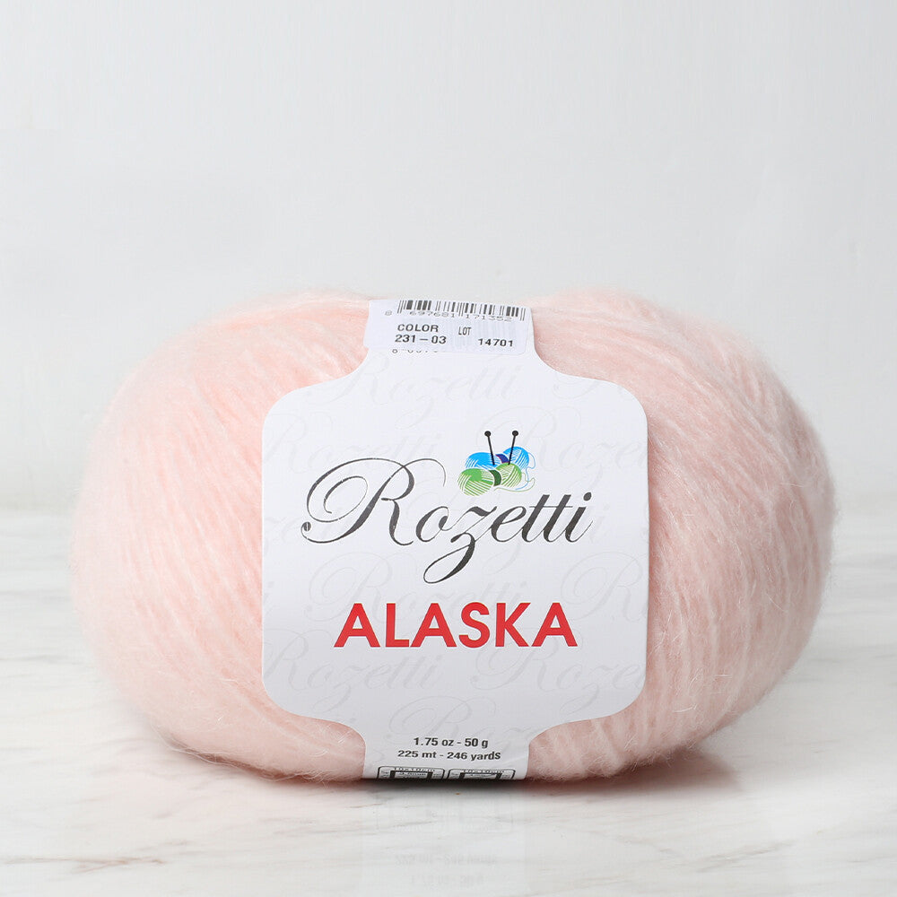 Rozetti Alaska Yarn, Pinkish White - 231-03